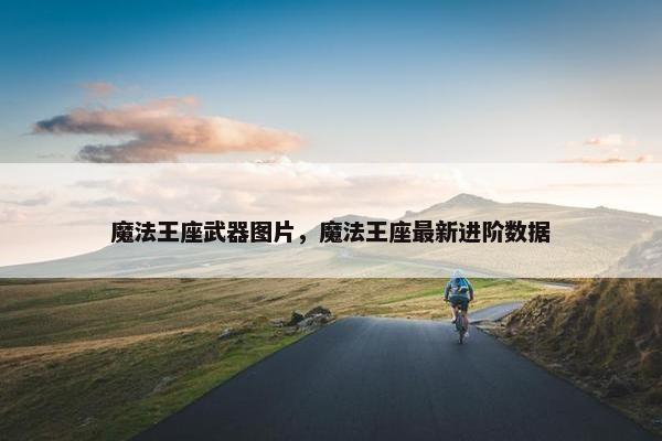 魔法王座武器图片，魔法王座最新进阶数据