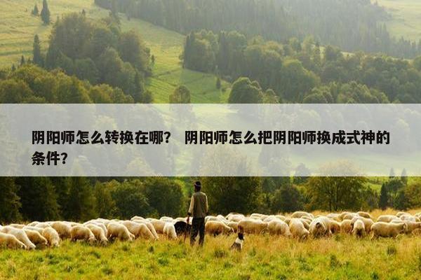 阴阳师怎么转换在哪？ 阴阳师怎么把阴阳师换成式神的条件？