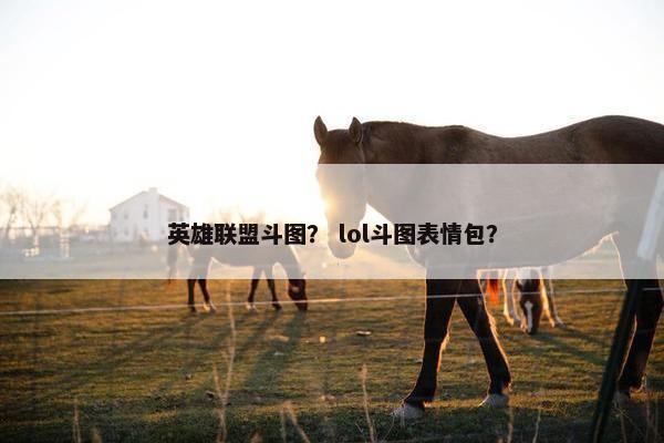 英雄联盟斗图？ lol斗图表情包？
