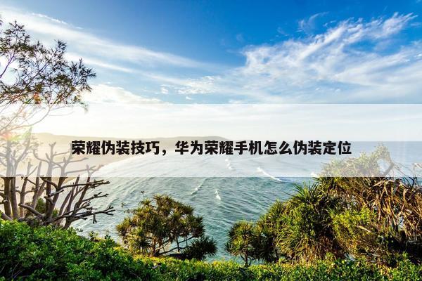 荣耀伪装技巧，华为荣耀手机怎么伪装定位