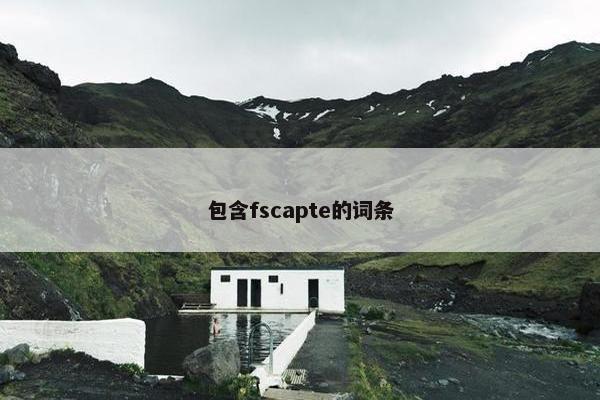 包含fscapte的词条