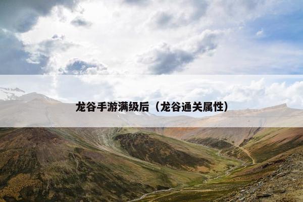 龙谷手游满级后（龙谷通关属性）