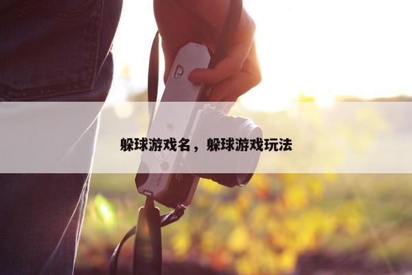 躲球游戏名，躲球游戏玩法