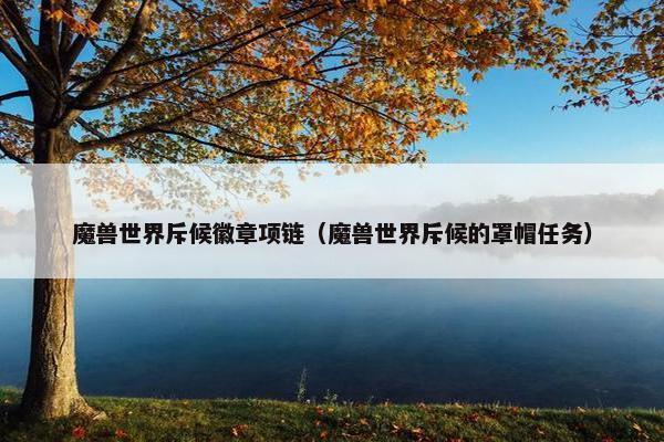 魔兽世界斥候徽章项链（魔兽世界斥候的罩帽任务）
