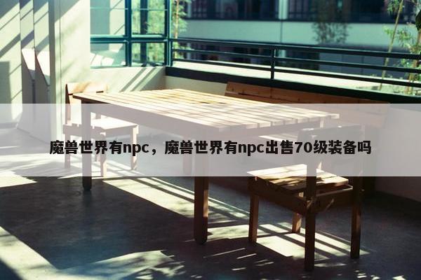 魔兽世界有npc，魔兽世界有npc出售70级装备吗