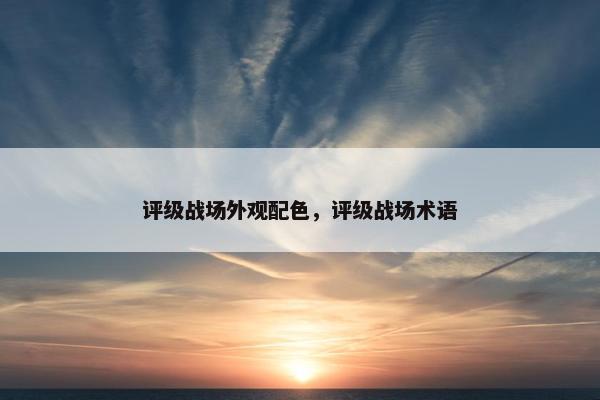评级战场外观配色，评级战场术语