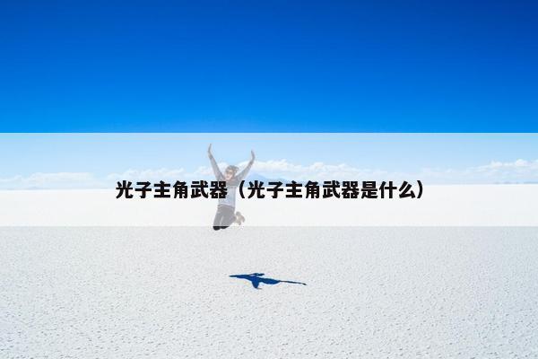 光子主角武器（光子主角武器是什么）