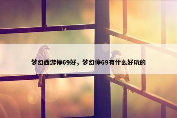 梦幻西游停69好，梦幻停69有什么好玩的