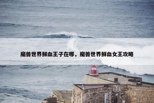 魔兽世界鲜血王子在哪，魔兽世界鲜血女王攻略