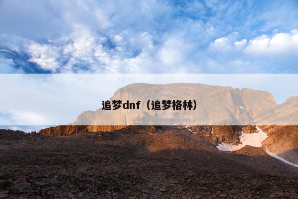 追梦dnf（追梦格林）