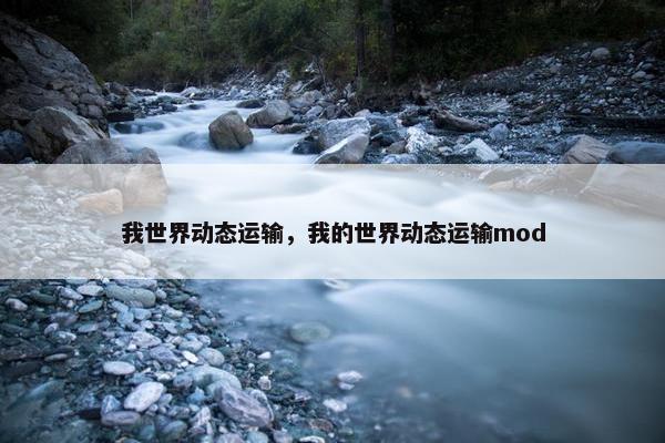 我世界动态运输，我的世界动态运输mod