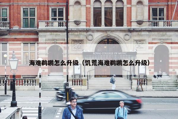 海难鹈鹕怎么升级（饥荒海难鹈鹕怎么升级）