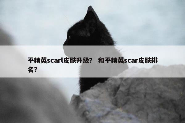 平精英scarl皮肤升级？ 和平精英scar皮肤排名？