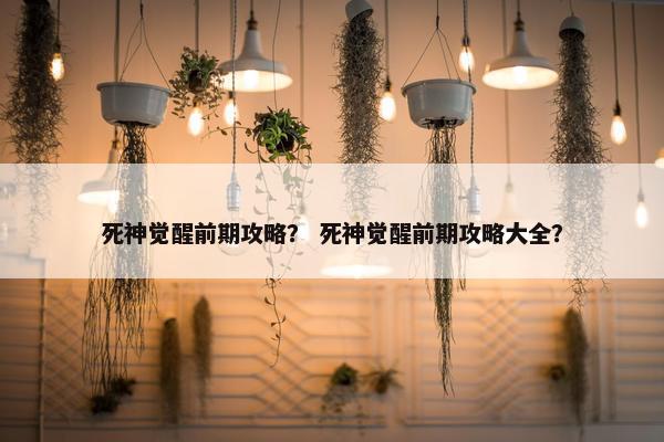 死神觉醒前期攻略？ 死神觉醒前期攻略大全？