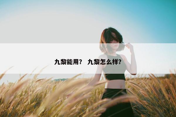 九黎能用？ 九黎怎么样？