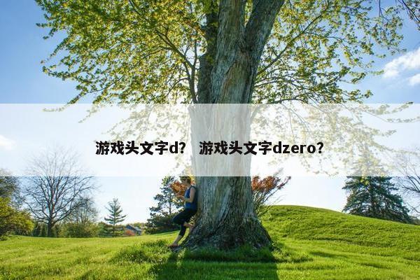 游戏头文字d？ 游戏头文字dzero？