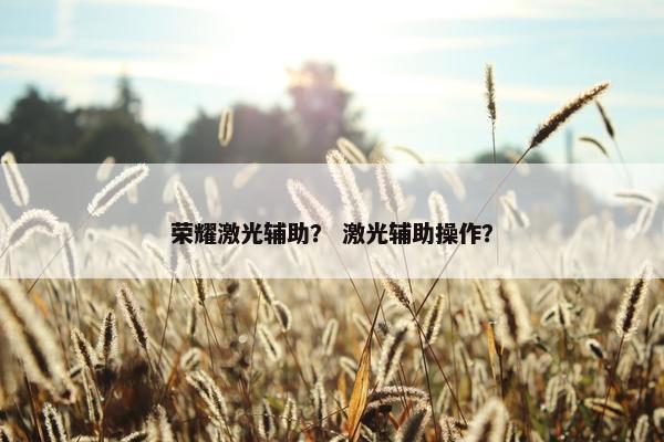 荣耀激光辅助？ 激光辅助操作？