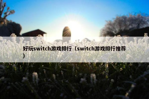 好玩switch游戏排行（switch游戏排行推荐）