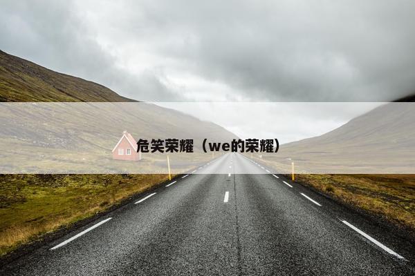 危笑荣耀（we的荣耀）