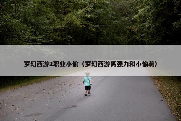 梦幻西游2职业小偷（梦幻西游高强力和小偷袭）