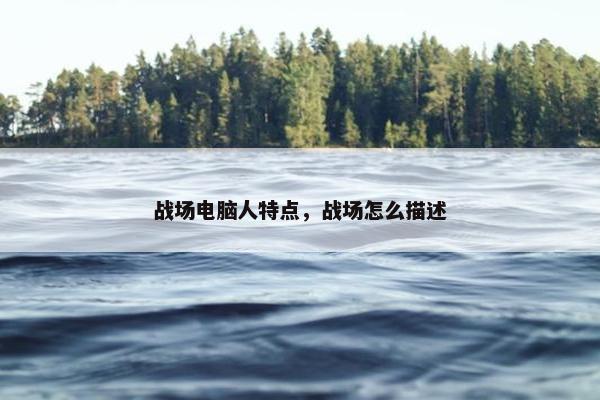 战场电脑人特点，战场怎么描述
