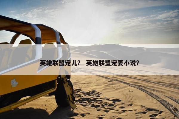 英雄联盟宠儿？ 英雄联盟宠妻小说？