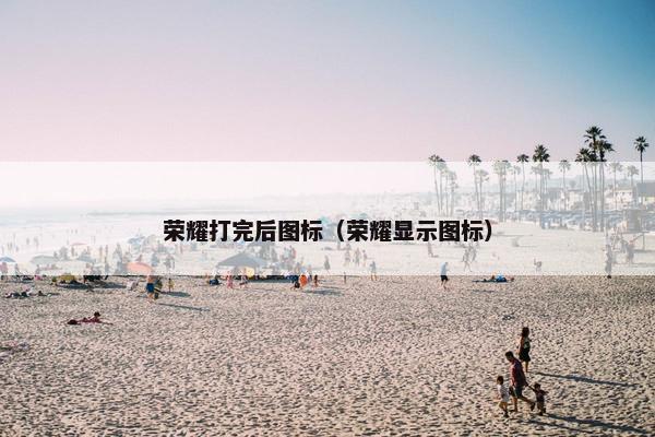 荣耀打完后图标（荣耀显示图标）