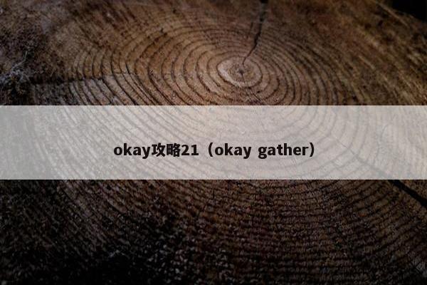 okay攻略21（okay gather）
