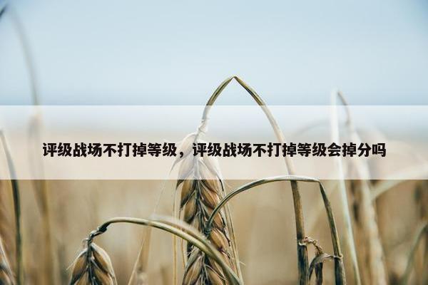 评级战场不打掉等级，评级战场不打掉等级会掉分吗