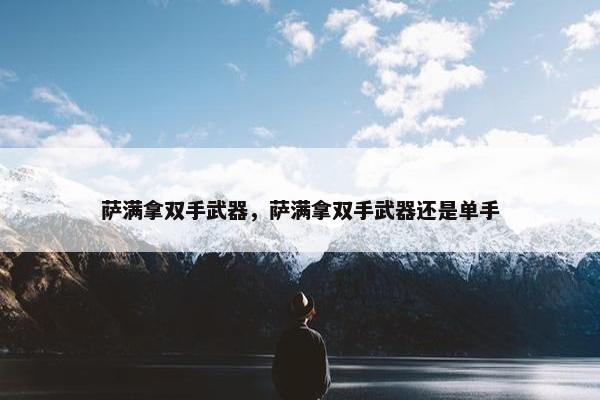 萨满拿双手武器，萨满拿双手武器还是单手
