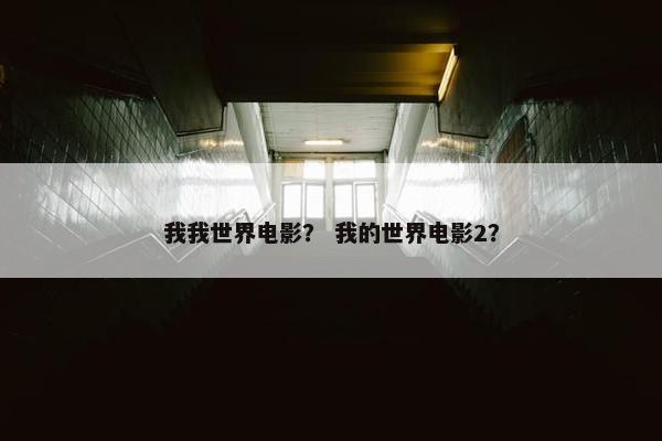 我我世界电影？ 我的世界电影2？