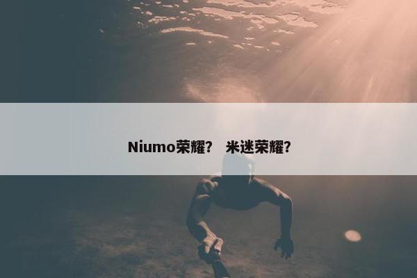 Niumo荣耀？ 米迷荣耀？