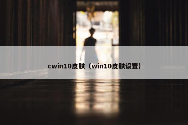 cwin10皮肤（win10皮肤设置）