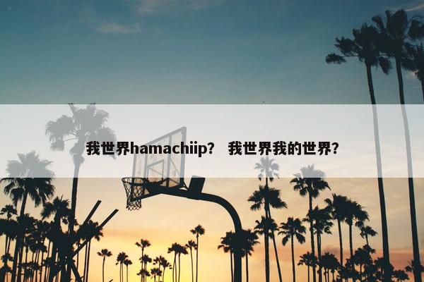 我世界hamachiip？ 我世界我的世界？