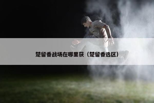 楚留香战场在哪里获（楚留香选区）