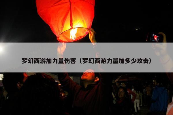 梦幻西游加力量伤害（梦幻西游力量加多少攻击）