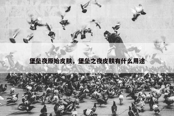 堡垒夜原始皮肤，堡垒之夜皮肤有什么用途