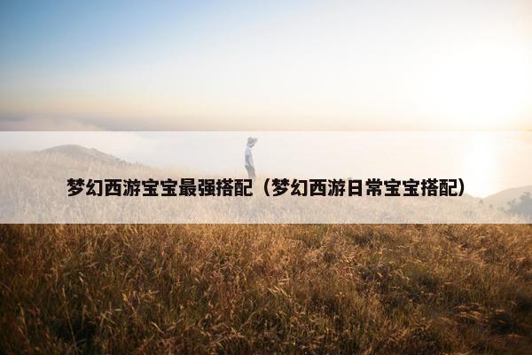 梦幻西游宝宝最强搭配（梦幻西游日常宝宝搭配）