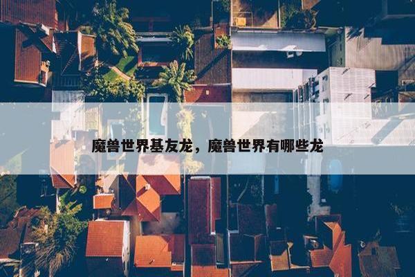 魔兽世界基友龙，魔兽世界有哪些龙