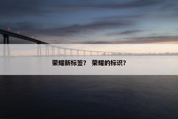 荣耀新标签？ 荣耀的标识？