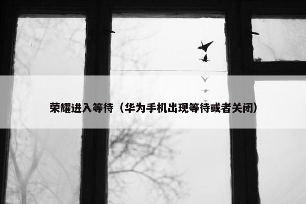 荣耀进入等待（华为手机出现等待或者关闭）