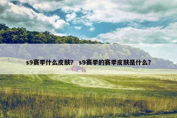 s9赛季什么皮肤？ s9赛季的赛季皮肤是什么？
