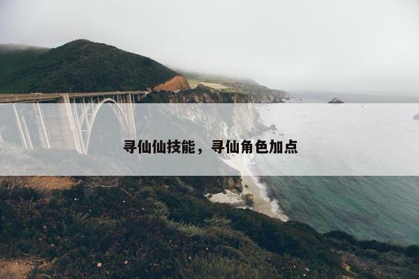寻仙仙技能，寻仙角色加点