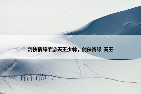剑侠情缘手游天王少林，剑侠情缘 天王
