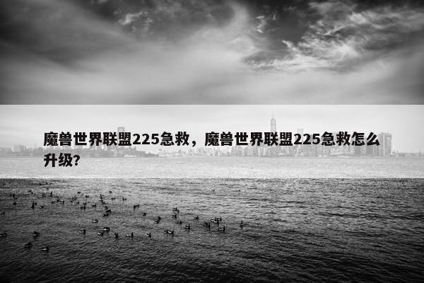 魔兽世界联盟225急救，魔兽世界联盟225急救怎么升级?