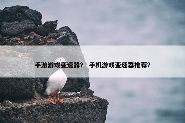手游游戏变速器? 手机游戏变速器推荐? 手游游戏变速器? 手机游戏变速器推荐?