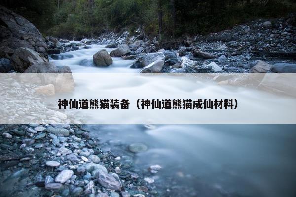 神仙道熊猫装备（神仙道熊猫成仙材料）