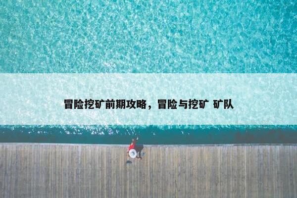 冒险挖矿前期攻略，冒险与挖矿 矿队