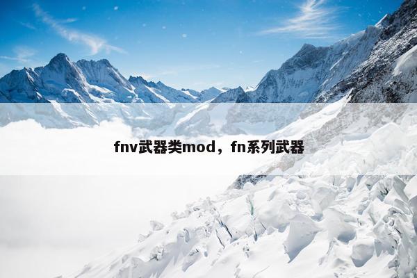 fnv武器类mod，fn系列武器