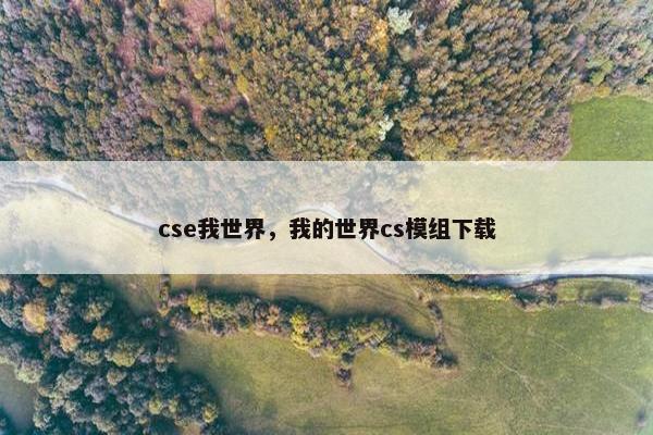 cse我世界，我的世界cs模组下载